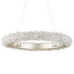 Люстра светодиодная фактурная в форме кольца Amber Crystal варинант исполнения - 3 | Loft Concept в Ижевске