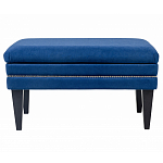 Мягкая банкетка на черных ножках с зоной для хранения Casket Blue варинант исполнения - 1 | Loft Concept в Ижевске