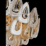 Люстра с многослойными белыми и прозрачными подвесками Character Chandelier варинант исполнения - 2 | Loft Concept в Ижевске