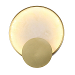 Бра в форме диска из бежевого алебастра Cryptocrystalline Stone варинант исполнения - 1 | Loft Concept в Ижевске