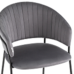 Стул в велюре серого цвета Horizon варинант исполнения - 6 | Loft Concept в Ижевске