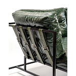 Диван Лофт Натуральная Винтажная кожа Зеленый Two Seat Encounter Leather Sofa варинант исполнения - 5 | Loft Concept в Ижевске