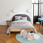 Бра из металла и дерева Ruell White Metal Wooden Wall Lamp варинант исполнения - 3 | Loft Concept в Ижевске