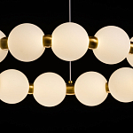 Люстра круглая с матовыми белыми шарами PEARLS Suspension варинант исполнения - 5 | Loft Concept в Ижевске
