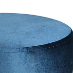 Пуф синий велюр на золотом металлическом основании Golden Belt варинант исполнения - 2 | Loft Concept в Ижевске