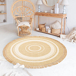 Ковер из комбинированного состава с узором The Cycle of Happiness варинант исполнения - 2 | Loft Concept в Ижевске