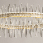 Люстра круглая с прозрачными стеклянными трубками 51 см Nembus варинант исполнения - 4 | Loft Concept в Ижевске