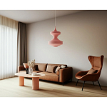 Подвесной вязаный розовый светильник «Моника» варинант исполнения - 3 | Loft Concept в Ижевске