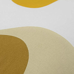 Подушка декоративная хлопковая горчичного цвета с абстрактным принтом Elysian Flow Sunset варинант исполнения - 3 | Loft Concept в Ижевске