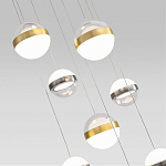 Люстра каскадная с 9-ю подвесами бронза и никель Peggy Futura lamp варинант исполнения - 3 | Loft Concept в Ижевске