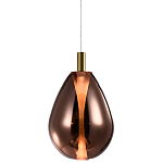 Подвесной светильник со стеклянным плафоном в форме капли NAOMI drop copper варинант исполнения - 3 | Loft Concept в Ижевске