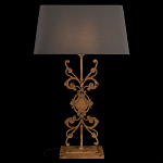 Настольная лампа на ажурном чугунном основании с серым абажуром Openwork Lamp варинант исполнения - 2 | Loft Concept в Ижевске