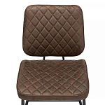 Стул с темно-коричневой обивкой из экокожи Benderson варинант исполнения - 5 | Loft Concept в Ижевске