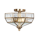 Потолочный светильник шестигранной формы с прозрачными стеклянным плафоном Elstead Lighting варинант исполнения - 1 | Loft Concept в Ижевске