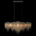Люстра подвесная с металлическими дугами и длинными цепочками 115 см Atlantis Chain варинант исполнения - 12 | Loft Concept в Ижевске