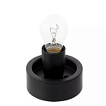 Настольный светильник с янтарным рельефным плафоном Lamp with Frozen Glass Effect варинант исполнения - 2 | Loft Concept в Ижевске