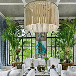 Люстра белая плетеная с кисточками Boho Tassel Chandelier варинант исполнения - 3 | Loft Concept в Ижевске