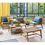 Садовый 2-х местный диван с каркасом из акации Green варинант исполнения - 5 | Loft Concept в Ижевске