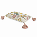 Чехол на подушку с кисточками и вышивкой птиц Ethnic mix Birds Rect варинант исполнения - 1 | Loft Concept в Ижевске