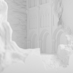 Встраиваемый в стену гипсовый светильник под покраску с эффектом разрушенной стены Antiquity Athena варинант исполнения - 6 | Loft Concept в Ижевске