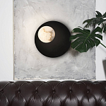 Бра с овальным основанием золотого цвета  и плафоном из алебастра Shaw Lighting варинант исполнения - 4 | Loft Concept в Ижевске