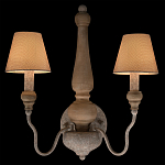 Бра с двумя конусовидными тканевыми абажурами Neighborhood варинант исполнения - 2 | Loft Concept в Ижевске