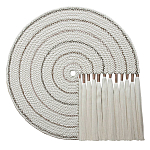 Художественный Гобелен Макраме White Disk Harmony варинант исполнения - 4 | Loft Concept в Ижевске