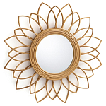 Зеркало из ротанга в форме цветка WICKER MIRROR 65  варинант исполнения - 1 | Loft Concept в Ижевске