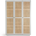 Шкаф с тремя дверцами из плетеного ротанга Tomio Wicker Furniture варинант исполнения - 1 | Loft Concept в Ижевске