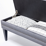 Мягкая банкетка с зоной для хранения Casket Grey варинант исполнения - 4 | Loft Concept в Ижевске