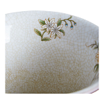 Ваза из голубого фарфора с бронзовыми элементами Blue Garden варинант исполнения - 3 | Loft Concept в Ижевске