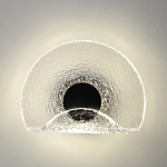 Бра из текстурированного прозрачного стекла с изогнутым краем Textured Glass  варинант исполнения - 3 | Loft Concept в Ижевске