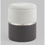 Пуф Mauldine с ящиком серо-черный с экокожей варинант исполнения - 1 | Loft Concept в Ижевске