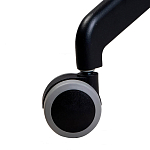 Стул с мягкой бежевой обивкой из велюра и подъемно-поворотным механизмом на черных колесиках Harper Beige варинант исполнения - 6 | Loft Concept в Ижевске