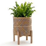 Кашпо на ножках из бамбука Bamboo Decor варинант исполнения - 8 | Loft Concept в Ижевске