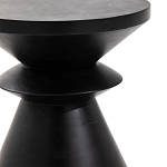 Черный приставной столик из массива AMORPHOUS варинант исполнения - 2 | Loft Concept в Ижевске
