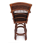 Барный стул из ротанга Eloise коричневый варинант исполнения - 4 | Loft Concept в Ижевске