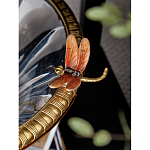 Чаша из прозрачного стекла с бронзовым рельефным ободком Eden Garden варинант исполнения - 6 | Loft Concept в Ижевске