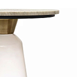 Кофейный столик с прозрачным основанием и столешницей с мраморным узором Transparent Base варинант исполнения - 2 | Loft Concept в Ижевске