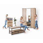 Комод с 3-мя ящиками в стиле лофт Urban Style Space варинант исполнения - 6 | Loft Concept в Ижевске