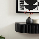 Прикроватный подвесной столик с ящиком черный Bedside Hanging Table варинант исполнения - 5 | Loft Concept в Ижевске