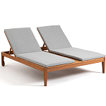 Шезлонг двухместный из эвкалипта Sunset варинант исполнения - 1 | Loft Concept в Ижевске