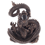 Декоративная статуэтка Дракон Fuzanglong Dragon Dark Bronze Statuette варинант исполнения - 2 | Loft Concept в Ижевске