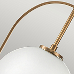 Подвесной светильник с белым плафоном в форме шара в арочной подвеске Hinkley варинант исполнения - 17 | Loft Concept в Ижевске