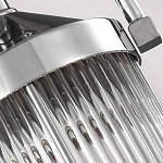 Подвесной светильник цвета хром с рифленым стеклянным цилиндрическим плафоном в современном стиле Feiss варинант исполнения - 5 | Loft Concept в Ижевске