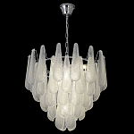 Люстра с подвесками из рифленного стекла в форме капель Textured Glass Chandelier варинант исполнения - 16 | Loft Concept в Ижевске