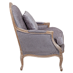 Кресло Ava Classical Armchair brown and grey velour варинант исполнения - 2 | Loft Concept в Ижевске
