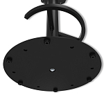 Барный стул вращающийся со спинкой и подлокотниками Douglas Rhombus Синий Велюр варинант исполнения - 7 | Loft Concept в Ижевске