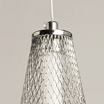 Люстра круглая каскадня с 5-ю плафонами из металлической сетки Mesh Lampshade Lighting варинант исполнения - 9 | Loft Concept в Ижевске