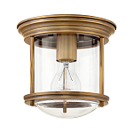 Потолочный светильник для ванных комнат с цилиндрическим стеклянным плафоном и одной лампой Hinkley варинант исполнения - 5 | Loft Concept в Ижевске